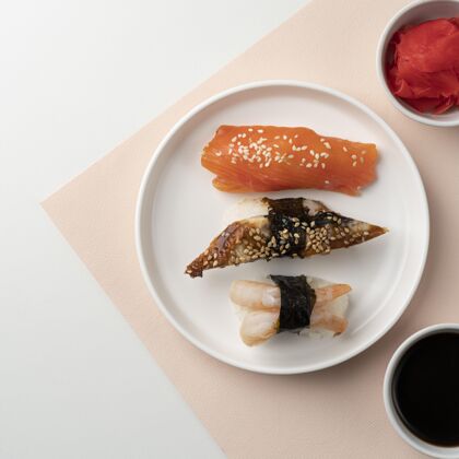 美味俯瞰各种寿司美食饮食食品厨房