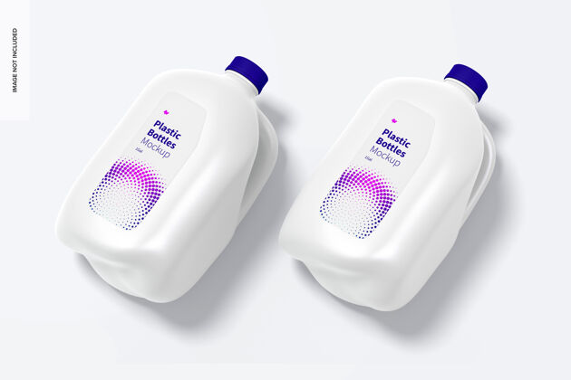 水塑料瓶psd模型 透视图塑料瓶瓶子牛奶