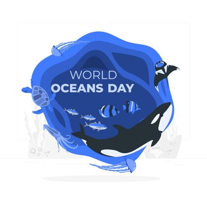 支持世界海洋日？概念图活动国际海洋日