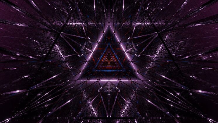 抽象紫色和黑色激光的宇宙背景-完美的数字壁纸图案形状艺术家