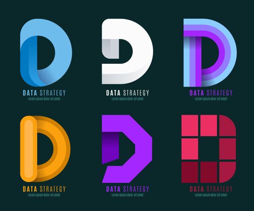 Logo平面设计d标志模板集合Company品牌D标识