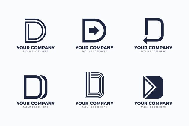 品牌平面设计不同的d标志集Corporate企业标识企业标识