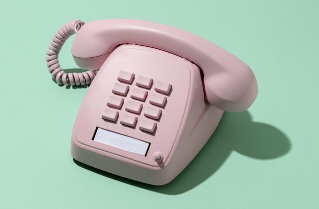 资源复古粉色电话组合旧的记忆安排