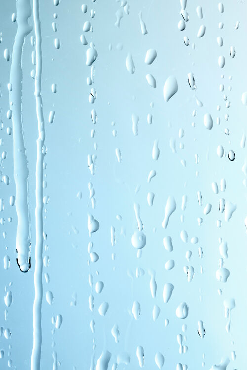 湿雨滴图案抽象背景窗户雨清晰
