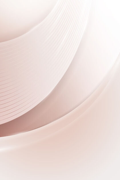 运动柔和的粉色抽象曲线背景层次3d阴影