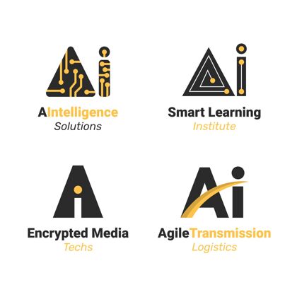 标识平板人工智能logo集合企业标识设置标志