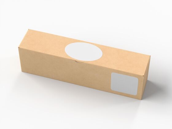包装纸板箱与贴纸模型贴纸模型模型盒子