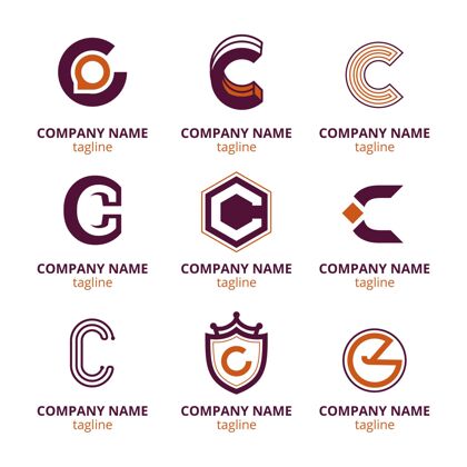 平面设计平面设计c标志模板集合企业标识套装企业