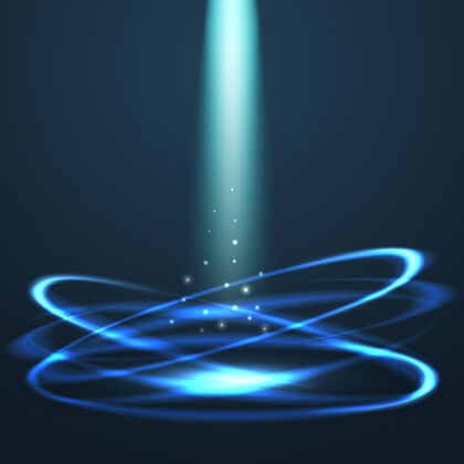 力量魔术发光圆抽象背景与光束明亮的魔术光束在圆的灯光 效果抽象发光光束插图圆圈灯光光线