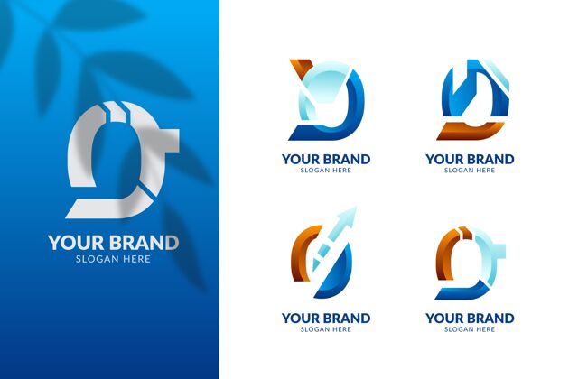 LogoGradiento徽标模板集BrandingSetPack