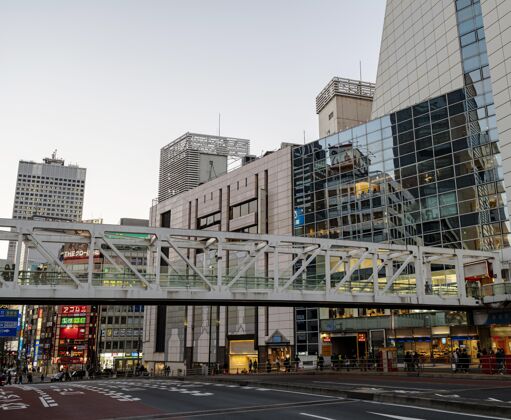 发展日本的街道和建筑物城市景观城市户外城市景观