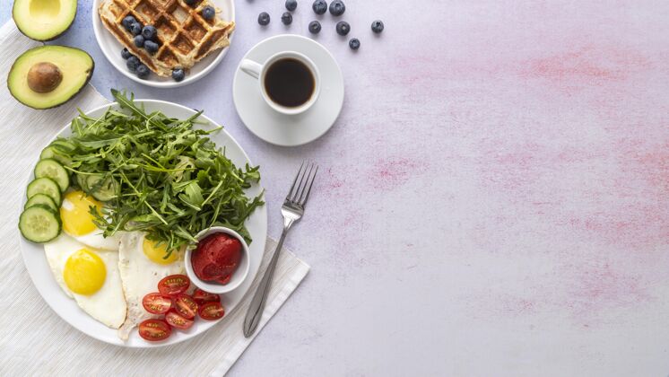 分类美味的早餐组成早餐安排早上