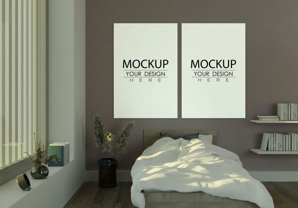 家具海报框架模型室内卧室花室内框架