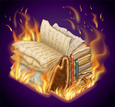 Ui燃烧的魔法和巫术书天文书籍巫师