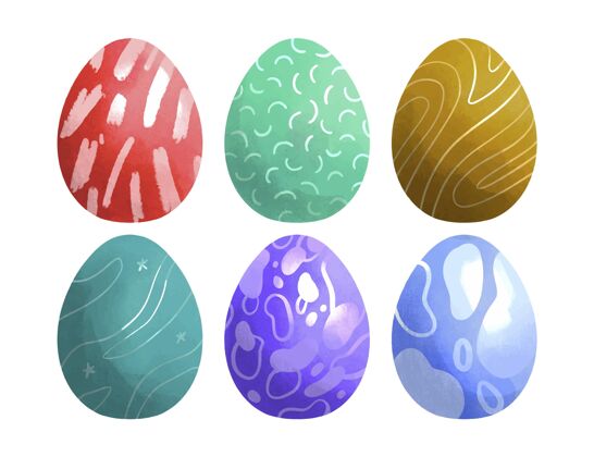 彩蛋水彩画装饰复活节彩蛋收藏复活节选择包装