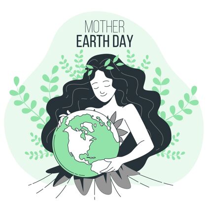 支持地球母亲日？概念图庆祝活动环境