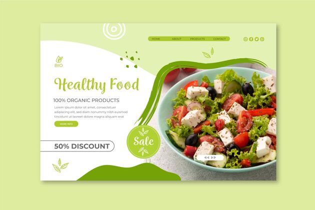 绿色生物和健康食品登录页食品食品登陆页