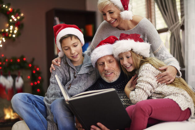 传统你想听另一个圣诞故事吗？儿子季节阅读