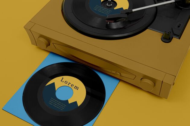 唱片各种各样的黑胶唱片模型乙烯基乙烯基唱片音乐