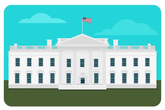 美国白宫建筑插图建筑美国美国