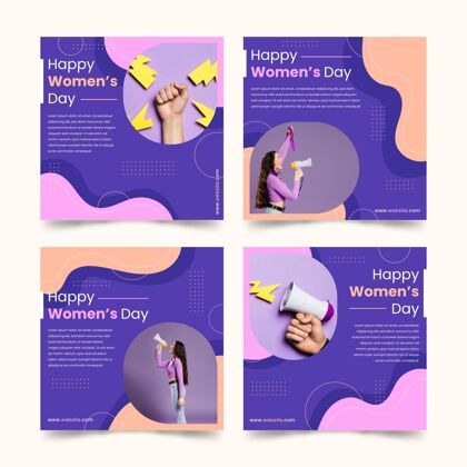 国际国际妇女节instagram帖子3月8日国际妇女节模板