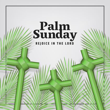 信仰现实棕榈周日活动神圣叶现实