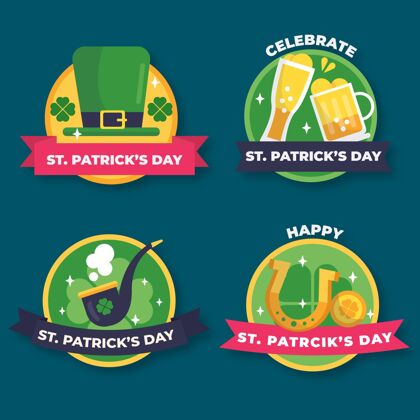 文化圣帕特里克日徽章系列传统节日爱尔兰