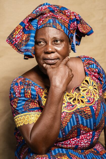 非裔美国人非洲老妇人服饰女人传统