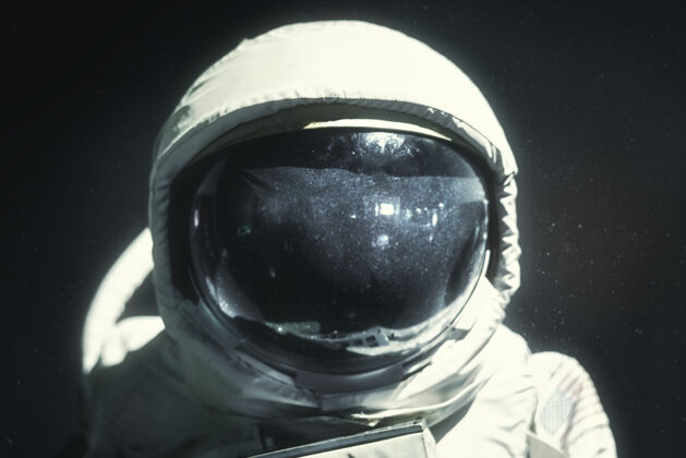 人太空服头盔面罩接近宇航员技术科学头盔