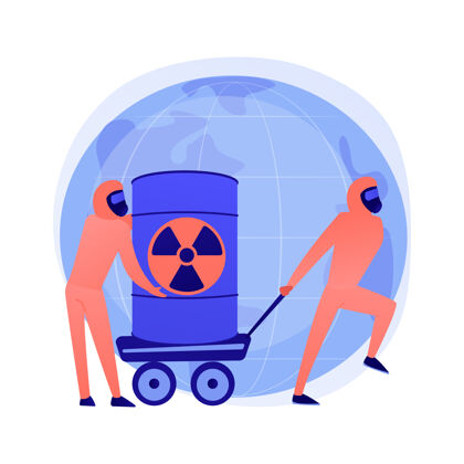 毒放射性桶穿生物武器防护服的人化学制品污染警告叙述