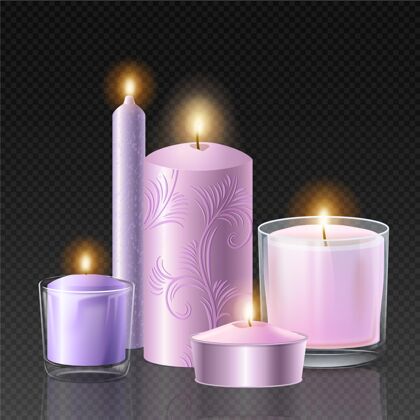 美容现实香味蜡烛收集健康包装护理