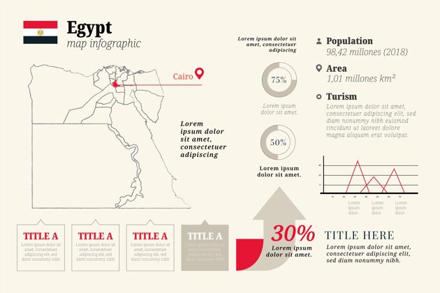 地图手绘埃及地图信息图手图形国家
