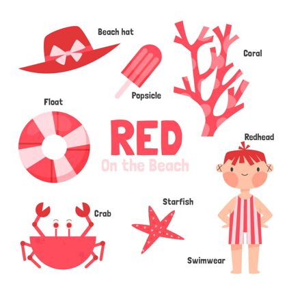 英语颜色和英语词汇集发展红色颜色