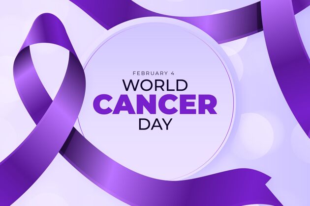 丝带世界癌症日现实背景丝带粉红团结组织