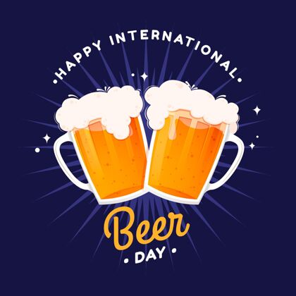 酒精详细的国际啤酒日插图活动庆典啤酒