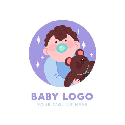 品牌详细的婴儿标志模板LogoBabyLogo细节