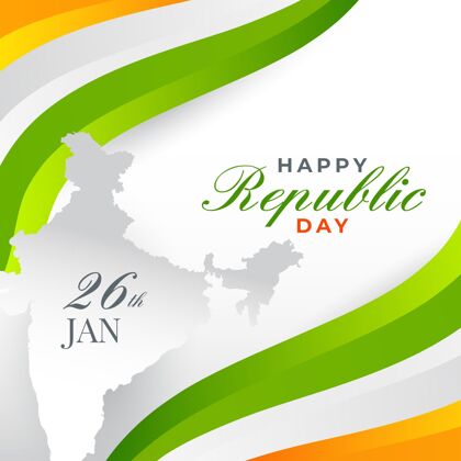 独立平面设计印度共和国日平面爱国事件